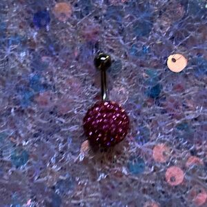 BitterSweet Pink Disco Ball Swarovski Bellybutton Jewelry